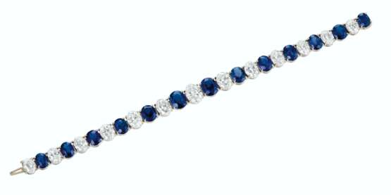 SAPPHIRE AND DIAMOND BRACELET - photo 1