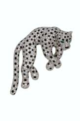 DIAMOND, ONYX AND EMERALD 'PANTHÈRE' CLIP-BROOCH, CARTIER