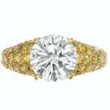 Cartier. DIAMOND AND COLORED DIAMOND RING, MOUNTED BY CARTIER - photo 1