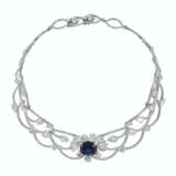 SAPPHIRE AND DIAMOND NECKLACE, MOUSSAIEFF - Foto 2