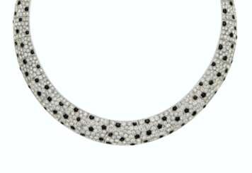 DIAMOND AND ONYX 'PANTHÈRE' NECKLACE, CARTIER