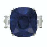 SAPPHIRE AND DIAMOND RING - Foto 1