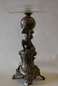 Vase en Cristal, argent, date du début du 20 siècle