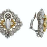 Graff. COLORED DIAMOND AND DIAMOND EARRINGS, GRAFF - Foto 2