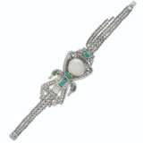 DIAMOND, EMERALD AND MULTI-GEM DOUBLE-SWAN CONCEALED WATCH-B... - Foto 2