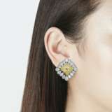 Graff. COLORED DIAMOND AND DIAMOND EARRINGS, GRAFF - фото 3