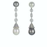 Cartier. SET OF CULTURED PEARL AND DIAMOND JEWELRY, CARTIER - фото 6