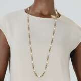 NATURAL PEARL, DIAMOND AND ENAMEL LONGCHAIN NECKLACE - фото 5