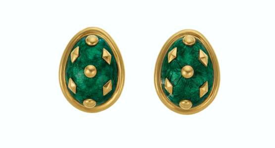 Schlumberger, Jean. Tiffany & Co.. SET OF ENAMEL AND GOLD JEWLERY, JEAN SCHLUMBERGER, TIFFANY &... - Foto 4