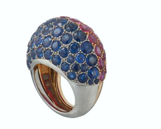 Cartier. RUBY AND SAPPHIRE 'BOULE' RING, CARTIER - фото 2
