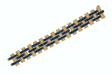 RETRO SAPPHIRE AND GOLD BRACELET, CHARLES HOLL