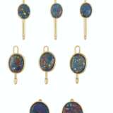 GROUP OF BLACK OPAL AND GOLD ACCESSORIES - photo 4