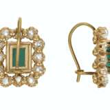 EMERALD AND DIAMOND EARRINGS - photo 2