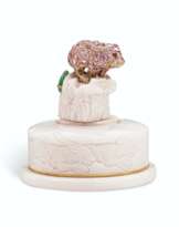 PINK PLASTIC, COLORED DIAMOND, MULTI-GEM AND GOLD 'SNOW GLOB...