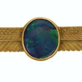 TWO ANTIQUE BLACK OPAL AND GOLD SCARAB BROOCHES - Foto 4
