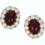 RUBY AND DIAMOND EARRINGS, JACQUES TIMEY, ATTRIBUTED TO HARR... - photo 1