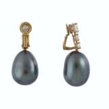 DIAMOND AND CULTURED PEARL EARRINGS, JACQUES TIMEY, ATTRIBUT... - photo 2