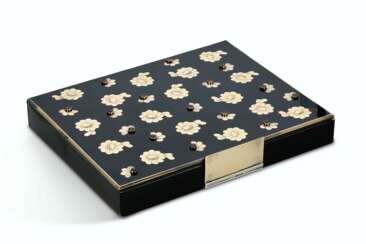 RUBY, ENAMEL AND GOLD 'BAGATELLE' MINAUDIERE, VAN CLEEF & AR...