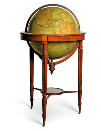 A PAIR OF REGENCY LIBRARY GLOBES - Foto 3