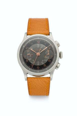 LEMANIA, STEEL CHRONOGRAPH WITH TWO-TONE DIAL - photo 1