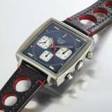 HEUER. A FINE STAINLESS STEEL CHRONOGRAPH WRISTWATCH - Foto 2