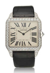 CARTIER, 18K WHITE GOLD & DIAMOND, SANTOS DUMONT, REF. WH100651