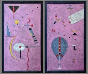 ASTROLOGICAL JOURNEY. Diptych.