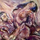 Painting “Dizziness”, Canvas, Acrylic paint, Contemporary art, Genre Nude, 1999 - photo 1