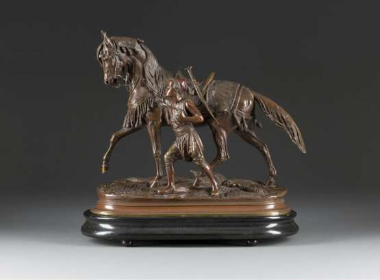 PAUL-EDOUARD DELABRIÈRRE 1829 Paris - 1912 ebenda 'Le cheval du Sultan' (Das Pferd des Sultans) - Foto 1