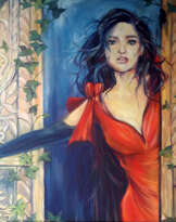 Женщина в красном / Woman in red