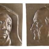WALTER KALOT 1909 Glatz - 1996 Oberstdorf Zwei Reliefs: Edith Stein und Gerhart Hauptmann - фото 1