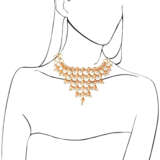 CULTURED PEARL AND CORAL FRINGE NECKLACE - Foto 3