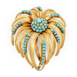 TURQUOISE CLIP BROOCH - photo 1