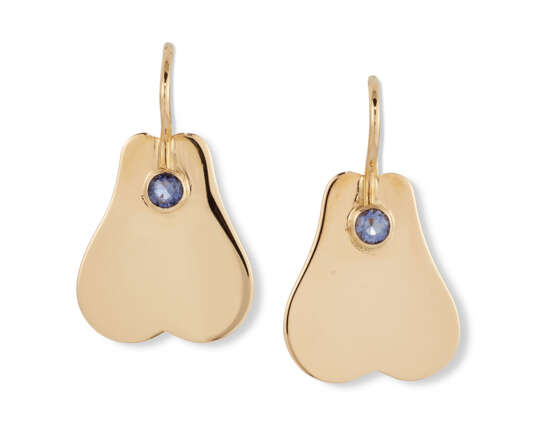 PEAR DROP POLISHED EARRINGS - фото 1