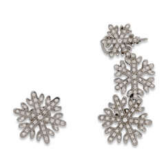 VANESSA PEDERZANI DIAMOND SNOWFLAKE EARCUFF AND STUD EARRING