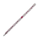 ART DECO RUBY AND DIAMOND BRACELET - фото 1