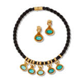 Vourakis. VOURAKIS TURQUOISE AND DIAMOND NECKLACE AND EARRING SET - Foto 2