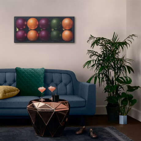 Painting “Acrylic painting in hyperrealism Just Christmas Balls...”, Canvas, Acrylic paint, Contemporary art, Still life, 2020 - photo 2