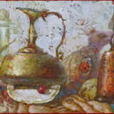 "Натюрморт с грушей"" Canvas on the subframe Oil paint Contemporary art Still life 2020 - photo 1