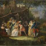 JOZEF VAN AKEN (ATTR.) 1699 (?) Antwerpen - 1749 London FETE CHAMPETRE - Foto 1