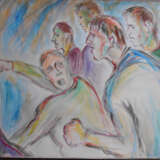 Painting “Ours are beaten!”, Mixed medium, Mixed media, Impressionist, Everyday life, 2020 - photo 1