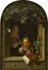 FRANS VAN MIERIS DER ÄLTERE (NACHFOLGER) 1635 Leiden - 1681 Ebenda DER KLEINE SEIFENBLÄSER