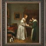 GERARD TERBORCH THE YOUNGER (FOLLOWER OF THE 18TH/19TH CENTURY) 1617 Zwolle - 1681 Deventer INTERIOUR SCENE WITH A YOUNG WOMAN WASHING HER HANDS - photo 2