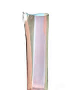Massimo Vignelli. Clear blown glass vase