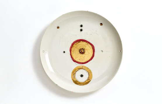 Ettore Sottsass. Ornamental plate of the series "Ceramiche di Shiva" - Foto 1