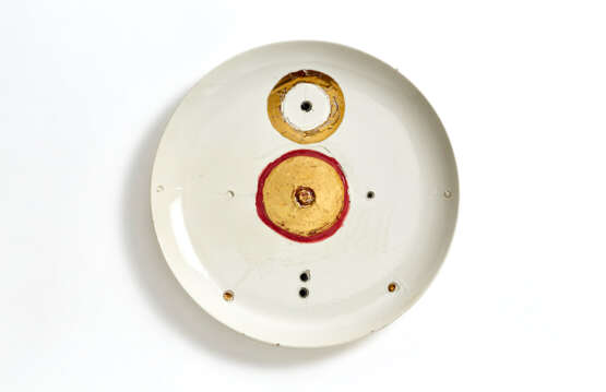 Ettore Sottsass. Ornamental plate of the series "Ceramiche di Shiva" - Foto 2