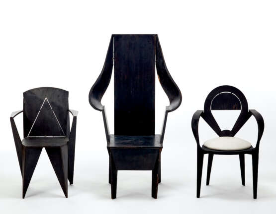 Adriano Suman e Paolo Suman. Lot consisting of three armchair prototypes - фото 1