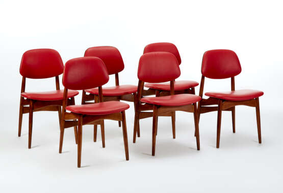 Six chairs in solid wood and plywood - photo 1
