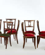Джиджотти Занини. Group of eight chairs in the twentieth century style