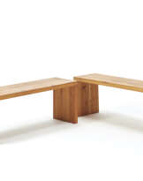 Pair of benches of the series 